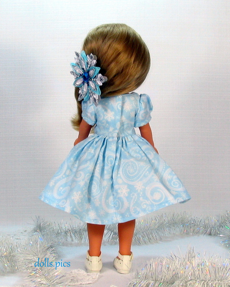 Полет снежинки платье для куклы с буфами